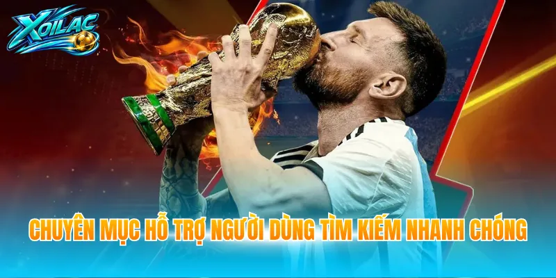 Chuyên mục hỗ trợ người dùng tìm kiếm nhanh chóng