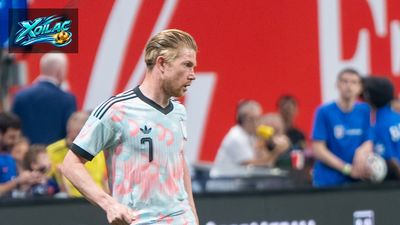 Kevin De Bruyne thi đấu cho đội tuyển Bỉ trong trận gặp Mỹ năm 2026